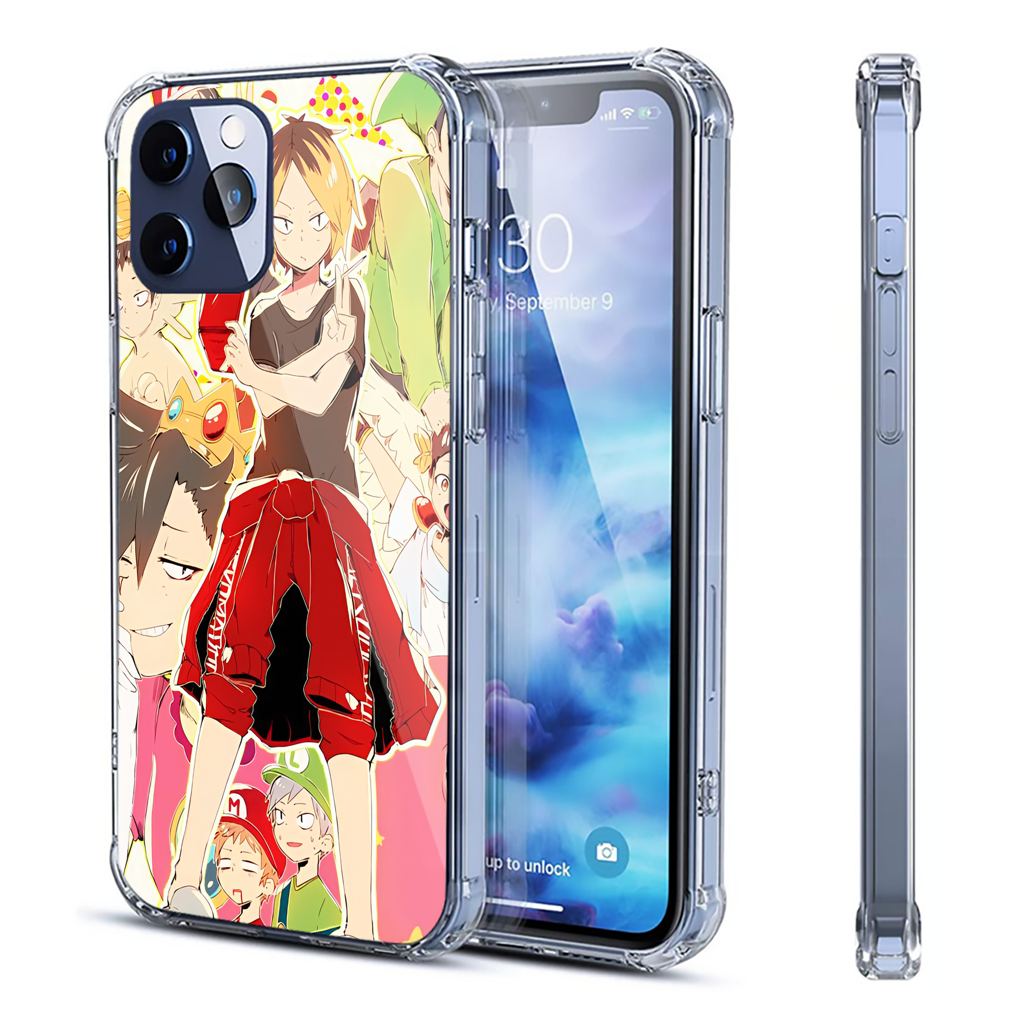 （画像用） ハイキュー!! Haikyu!! 【iPhone 12シリーズ対応】透明スマホケース（クリアソフトケース）